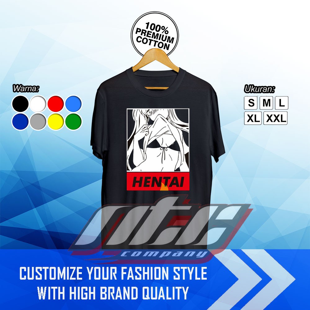 T-shirt Kaos Baju Anime Jepang Hentai Kaos Anime - NTC Company