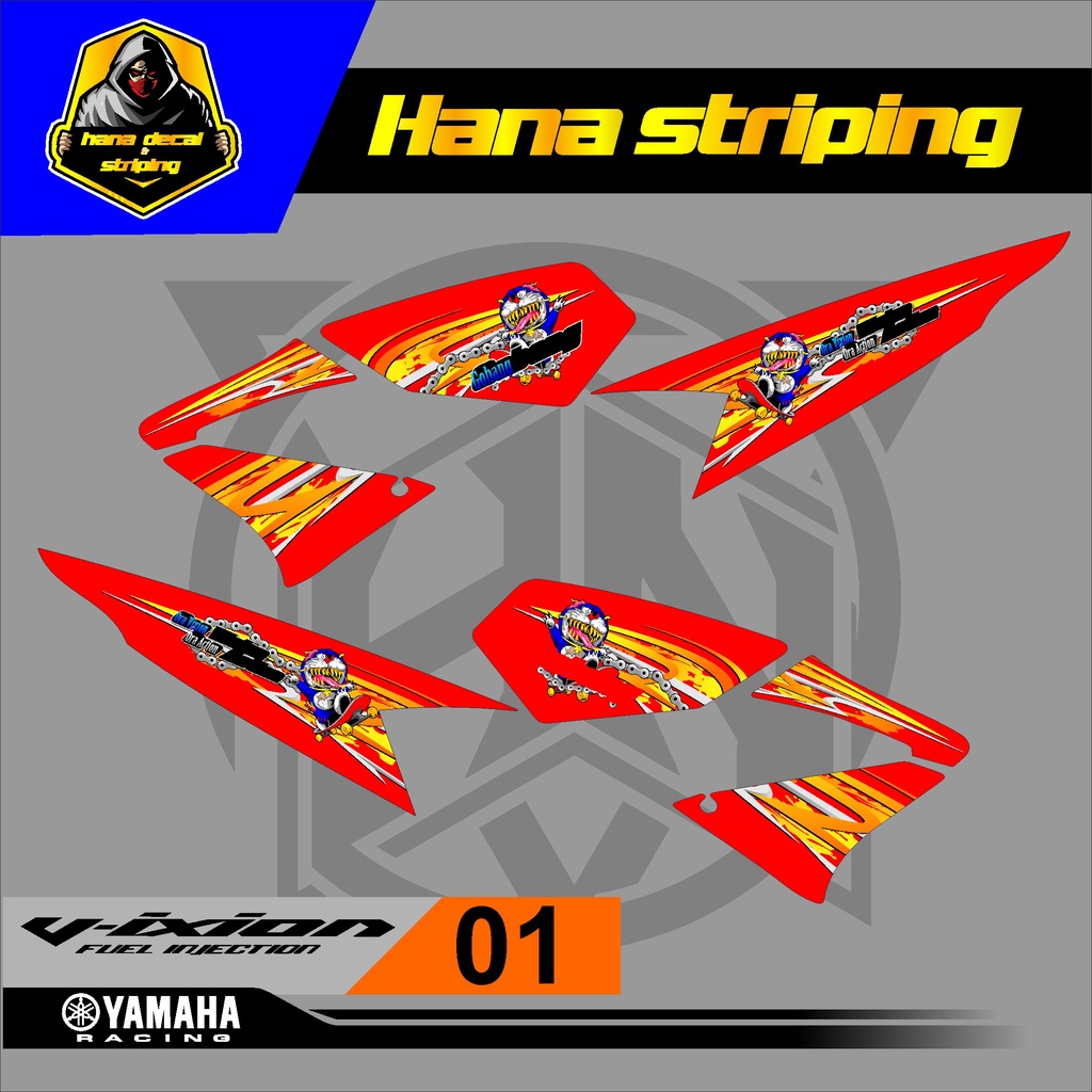 STRIPING VARIASI Vixion lama - Stiker Variasi Vixion lama Lis Motor  HN 01