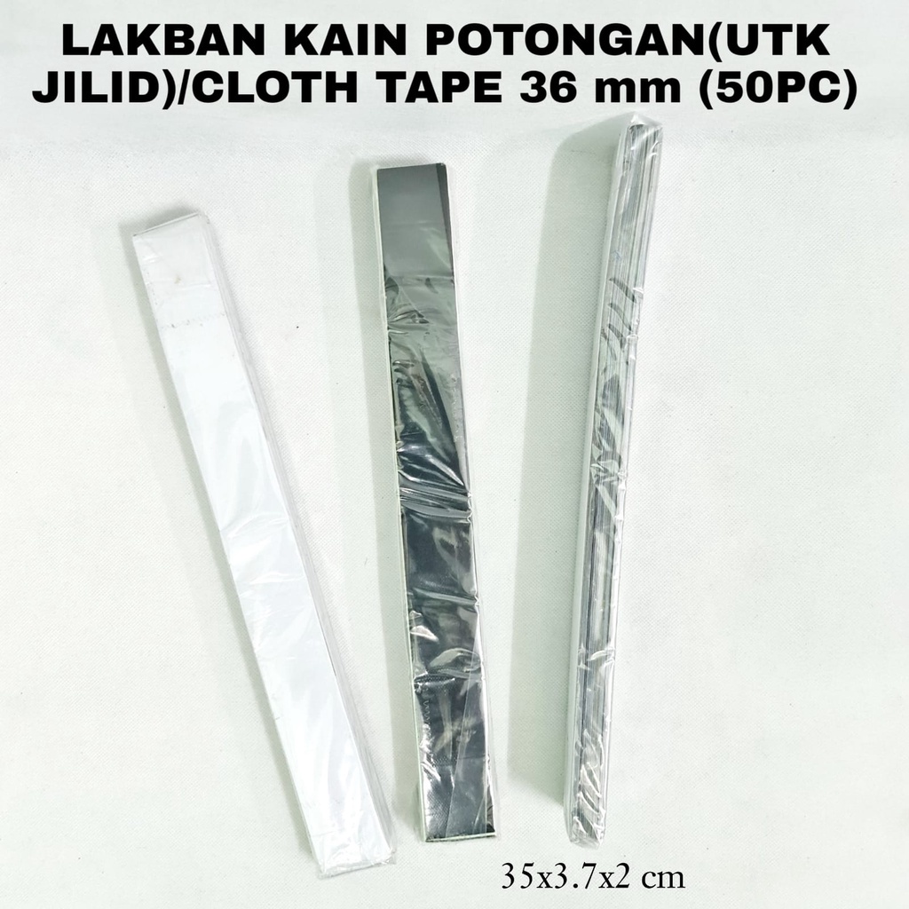 

MJ Lakban Kain Potongan (Utk Jilid) 36mm / Cloth Tape (50pc)
