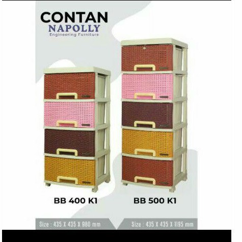 Lemari Contan Full Colour New Napolly