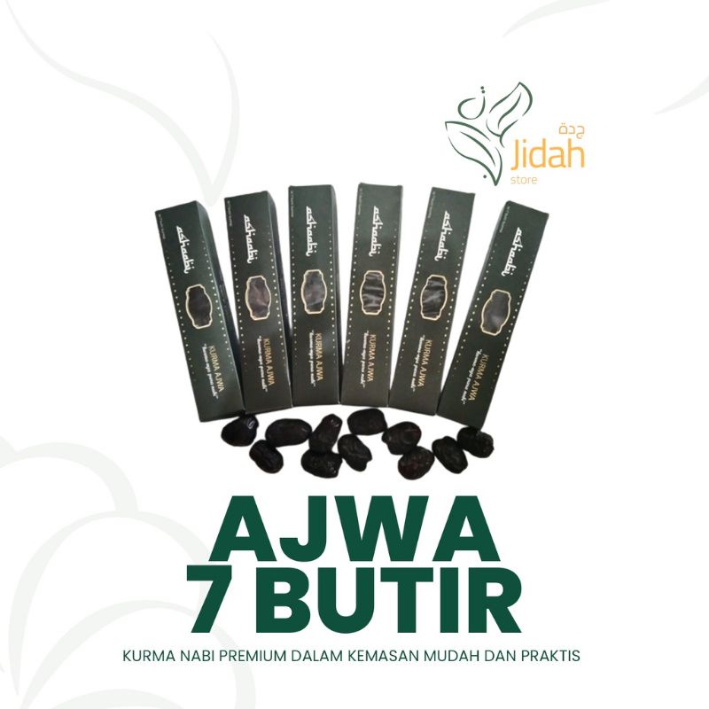 Kurma Ajwa 7 butir premium quality black date kurma nabi kurma hitam