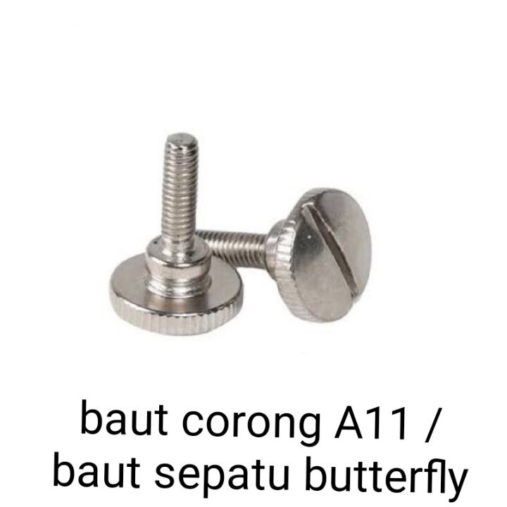 baut corong A11 mesin jahit 2 biji / baut sepatu mesin jahit butterfly