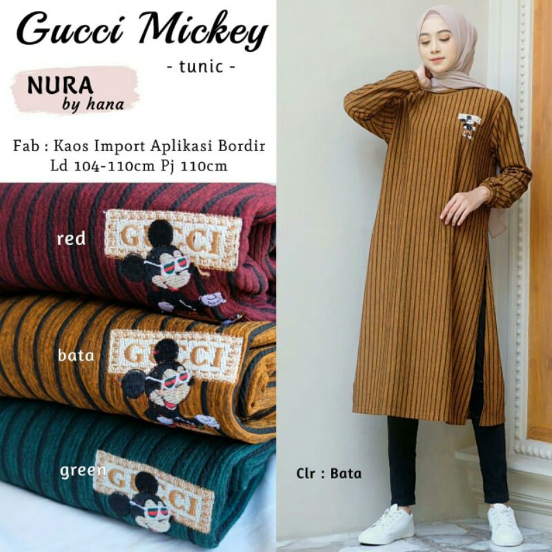 GUCCI MICKEY TUNIK Kaos import