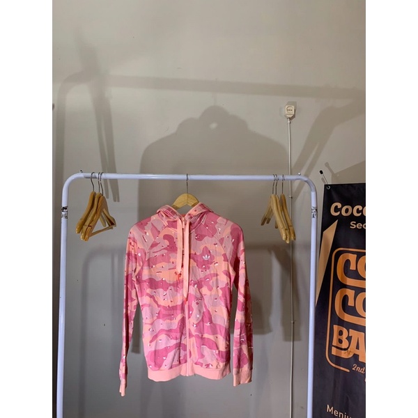 ZipHoodie Adidas camo second murah