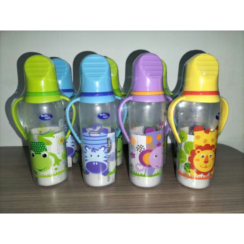 Botol Susu Bayi + Pegangan Karakter Lucu Bany Safe 240 Ml