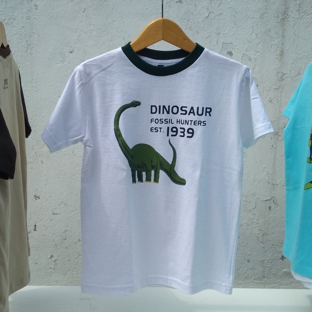 ZOOL Kids Kaos Anak Dinosaur Fossil Hunter est. 1939 | T-Shirt Anak Size L XL