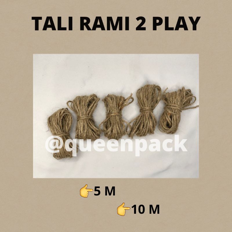 

TALI RAMI 2 PLY (5 METER & 10 METER)| TALI AESTHETIC| TALI GONI| HIASAN BOX| HIASAN GIFTBOX| HIASAN KRAFT| DECOR CRAFT| TALI POLAROID|