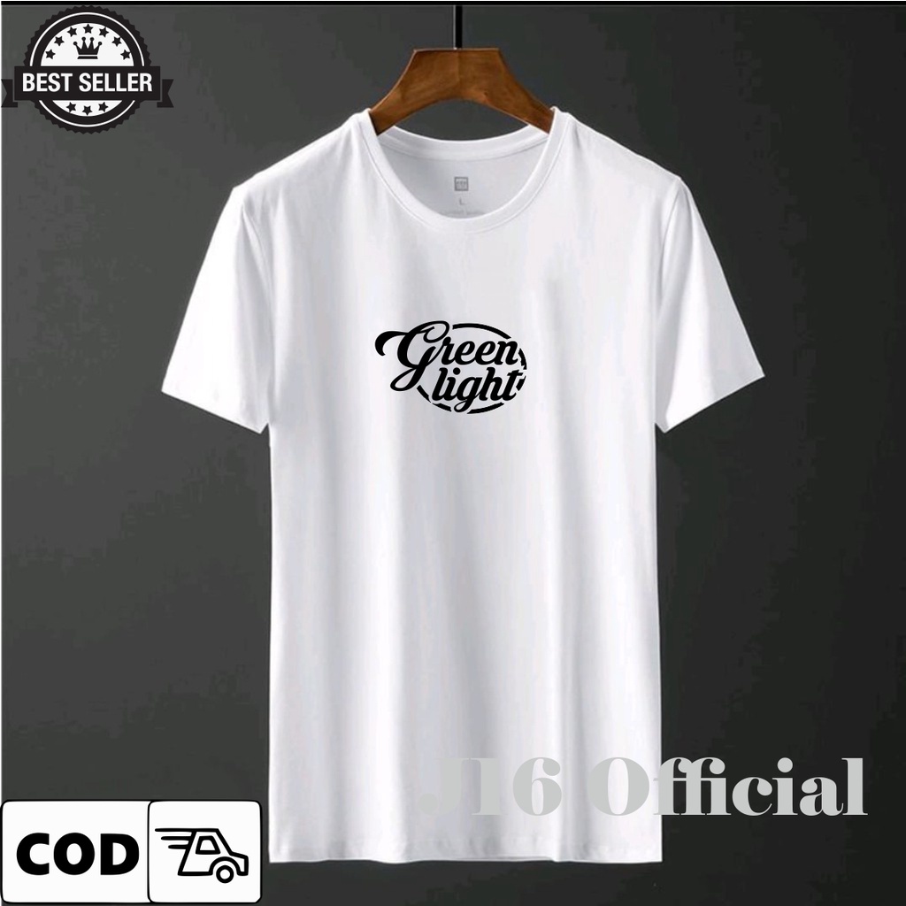 GREENLIGHT T-shirt Kaos Pendek Distro Pria Bahan Cotton Combed 30s Premium