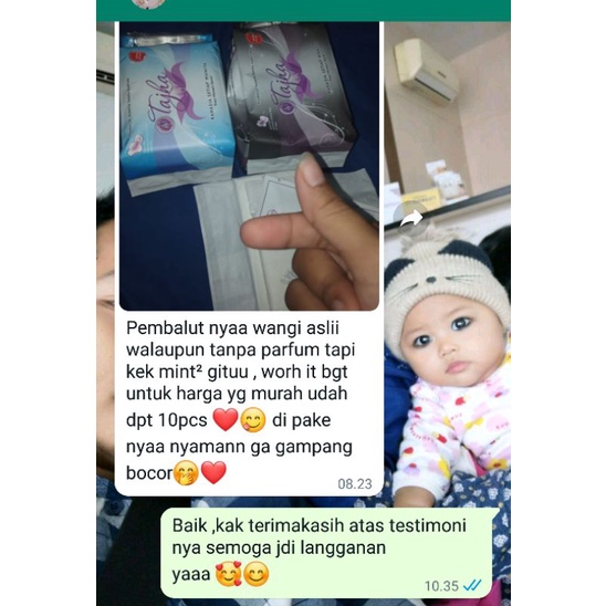 PAKET PEMBALUT WANITA HERBAL SIANG &amp; MALAM. MERK IFA TAJHA TANPA PARFUM