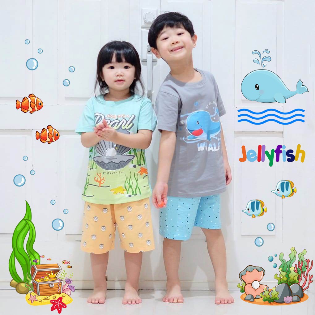 Setelan Anak Laki-Laki dan Perempuan Jellyfish