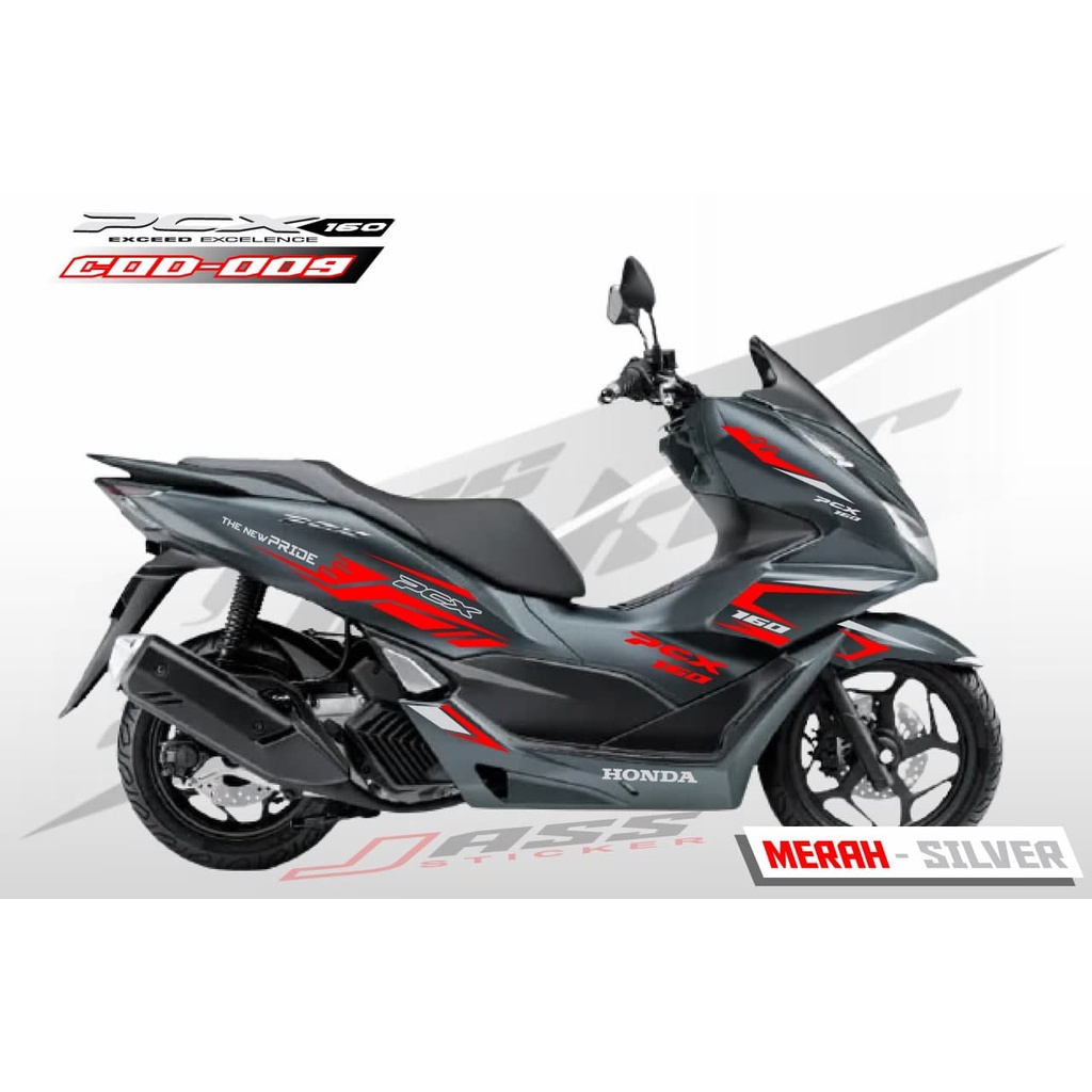 (COD) STICKER CUTTING PCX 160 /STIKER STRIPPING PCX 160 /STRIPING VARIASI PCX 160 / AKSESORIS MOTOR 