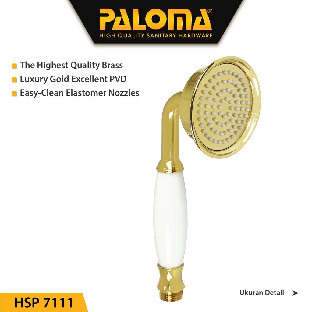 PALOMA HSP 7111 Hand Shower Mandi Handshower Head Kepala Sower Brass