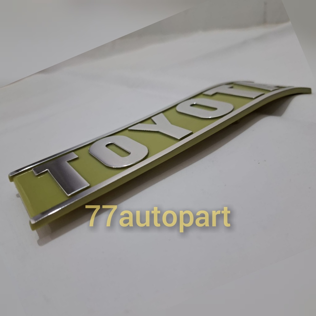 emblem logo mobil tulisan toyota untuk hartop bagian belakang