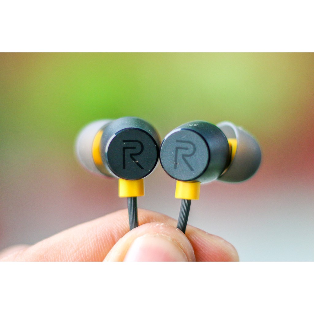 Headset Realme magnet Buds 2 handsfree stereo bass Earphone magnetic headphone original oem terlaris-4