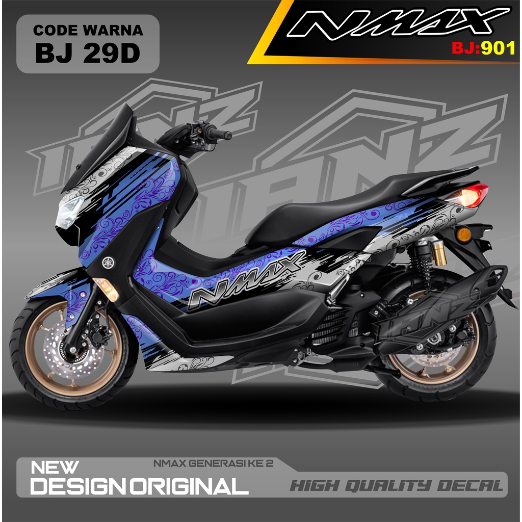 STICKER NEW NMAX FULL BLOK MOTOR / DECAL FULL BODY NMAX / DECAL STIKER FULL BODY NMAX / STIKER DECAL NMAX TERBARU