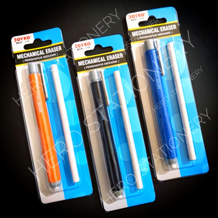 

Eklusif Penghapus Mekanik Cetek Mechanic Eraser Pen Joyko Mer-114 Terlaris