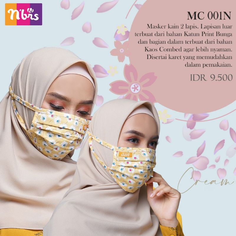 Masker kain Nibras Mc 01N