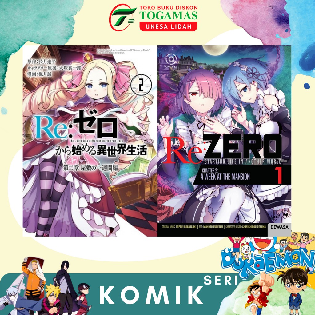 KOMIK AKASHA : RE ZERO, STARTING LIFE IN ANOTHER WORLD CHAPTER 2 A WEEK AT THE MANSION 01, 02, 03, 04, 05