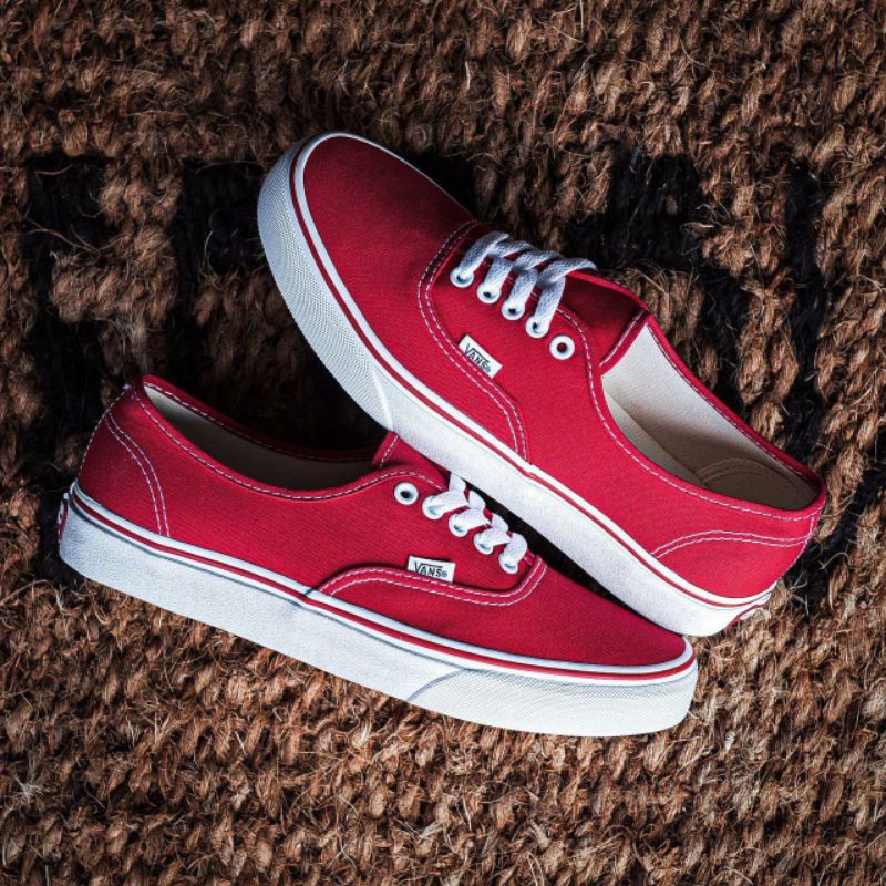 vans authentic classic red