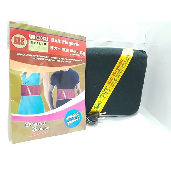 Bantal Panas Sauna Belt ABK / Sabuk Panas Perut /Pinggang/ Terapi / Global Belt Magnetic / Kesehatan