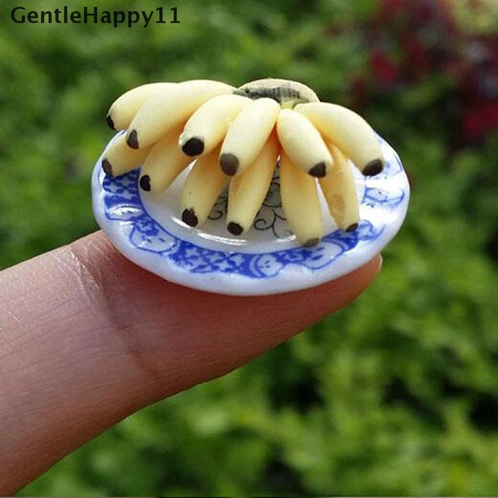 Gentlehappy 1pc Mainan Miniatur Pisang Skala 1: 12 Untuk Dekorasi Rumah Boneka