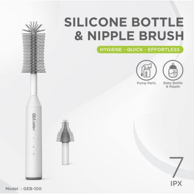 GEA Electric Silicone Bottle &amp;  Nipple Brush