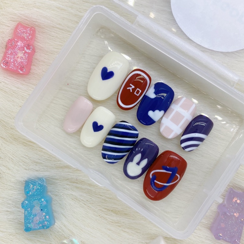 NCT Jaemin custom press on fake nails kuku palsu nailart gel