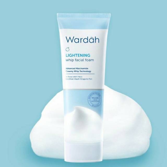 Wardah lightening whip facial foam 100&amp;50ml