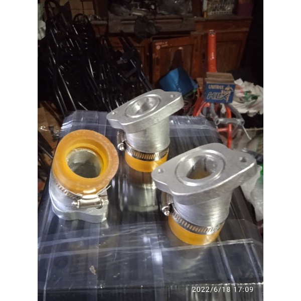 INTAKE KARBURATOR MANIFOLD CUSTOM KHUSUS RANGKA TRAIL PNP MESIN MEGAPRO,TIGER,VERZA,BYSON
