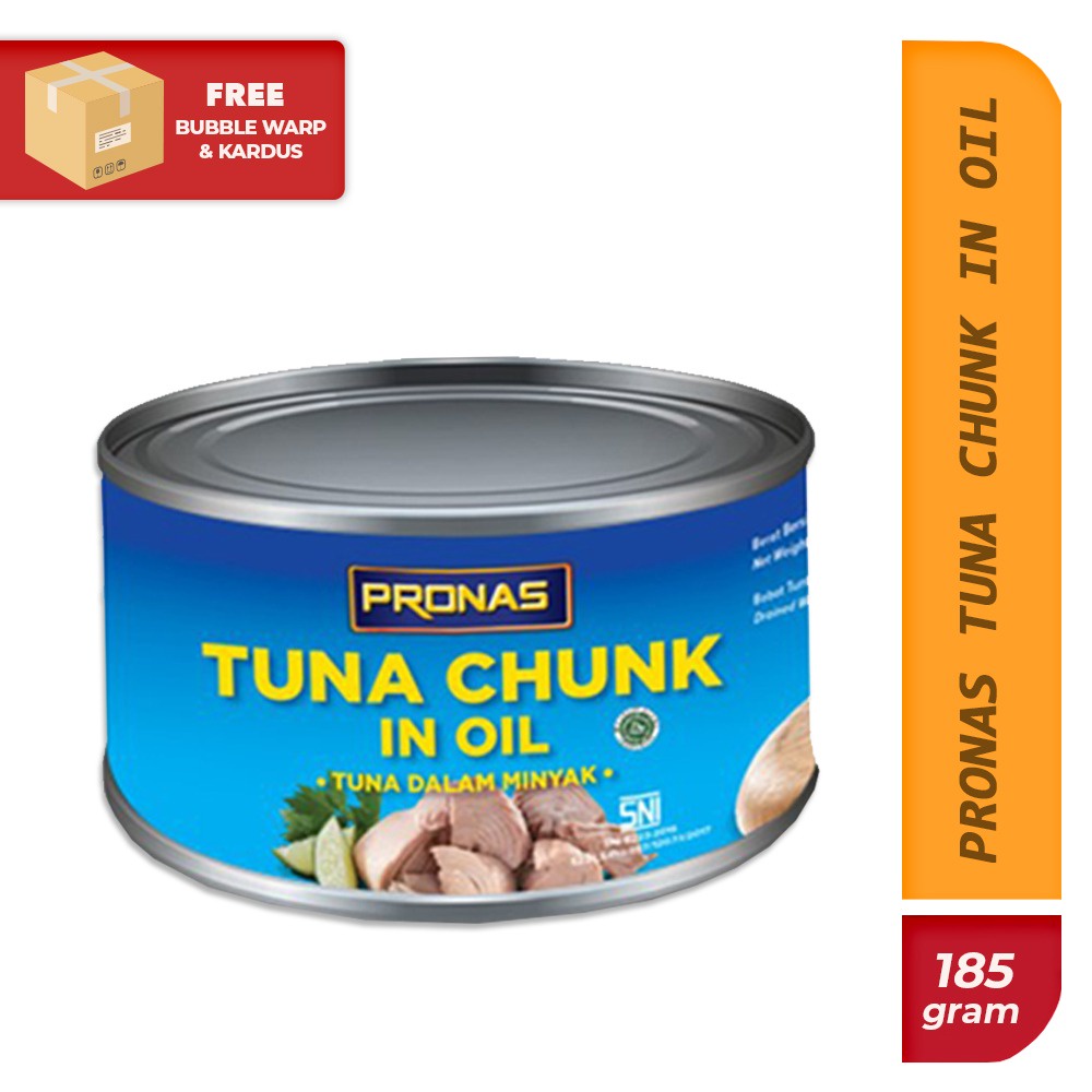 Jual Pronas Tuna Chunk In Oil Ikan Tuna Dalam Kaleng 185 Gram