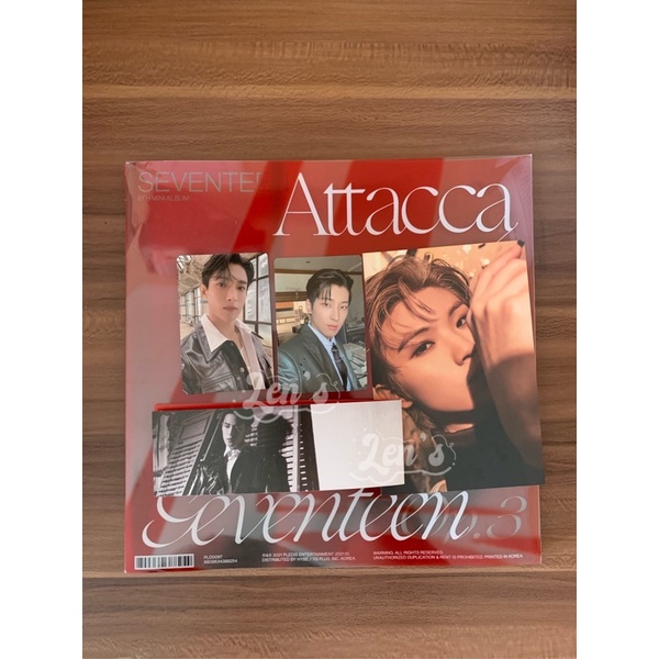 Photocard postcard wonwoo dokyeom mingyu woozi dino seventeen your choice attaca op3