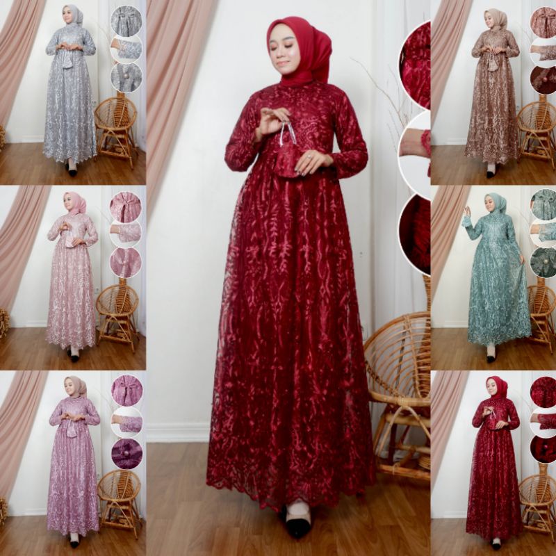 KEBAYA ORIGINAL//KEBAYA MODERN//GAMIS TILLE BUSUI PREMIUM//Kode Aleeta Kebaya