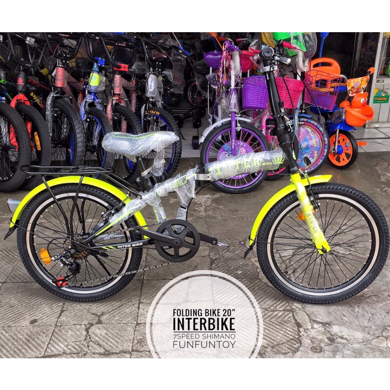 Sepeda lipat 20 interbike 7speed vbrake folding bike interbike