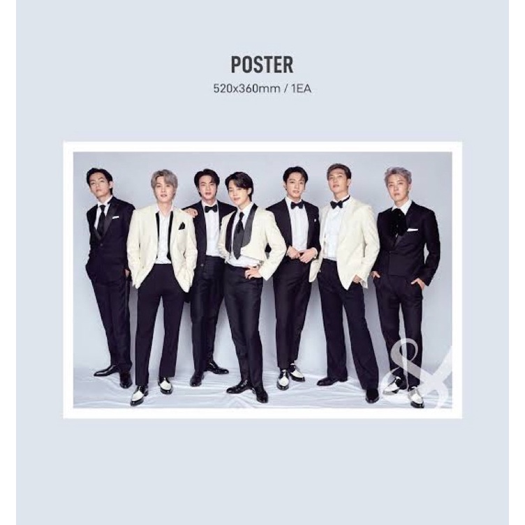 [Ready Stock] Poster BTS TFMA The Fact Music Awards Official RM Namjoon Jin Seokjin Suga Yoongi Jhop