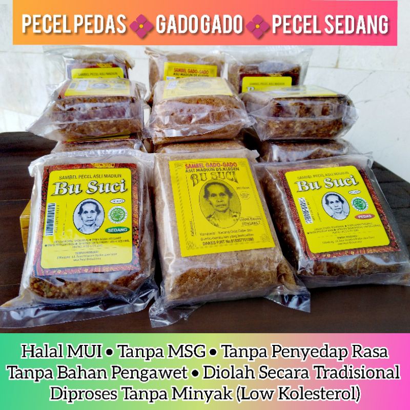 Bumbu Pecel, Gado Gado Madiun Non MSG, Tanpa Pengawet, Sambal Sambel Kacang