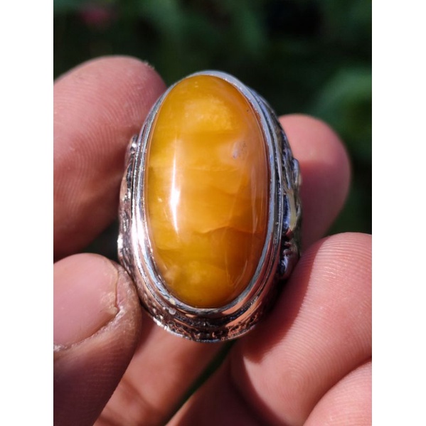 Cincin abatu Akik PANDAN SUTRA GOLDEN BULU DOMBA Asli batu alam bukan sintetis bukan safir ruby garu