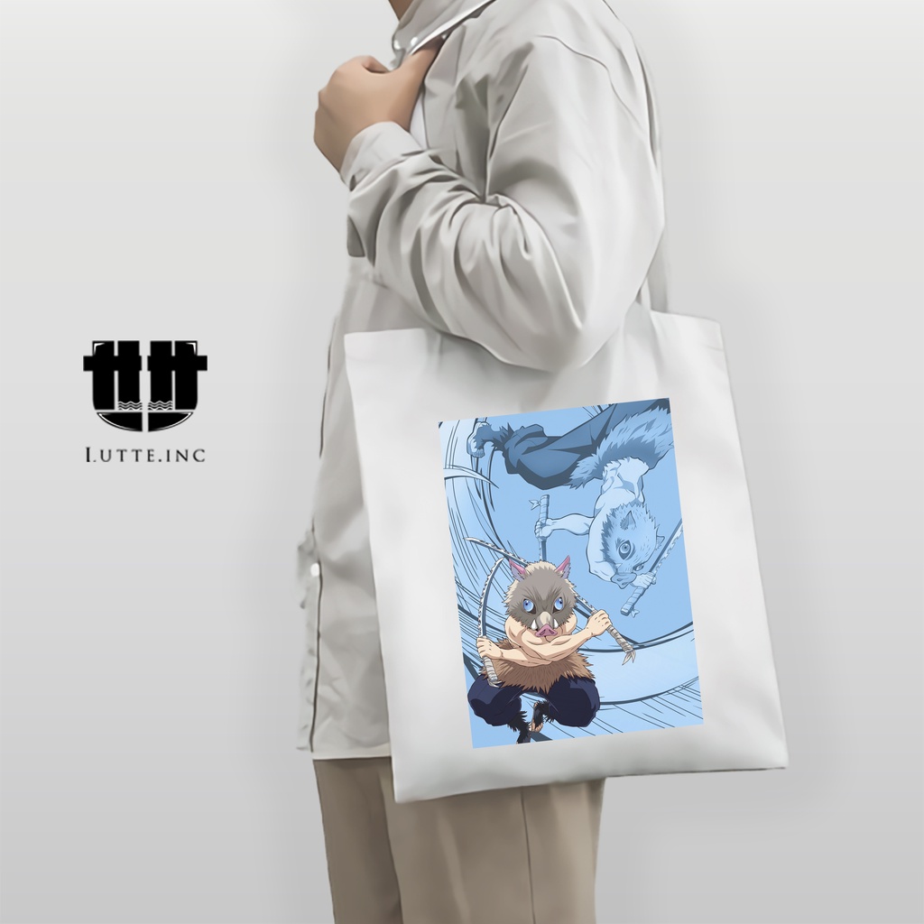 Tote bag Anime Demon Slayer ToteBag Kanvas Premium Tas Totebag ( Kimetsu No Yaiba )