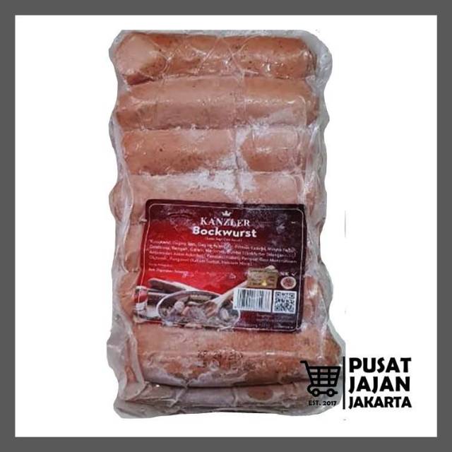 Kanzler Bockwurst Sausage 1 kg Sosis Sapi Ayam Kiloan Cimory 1000 gr