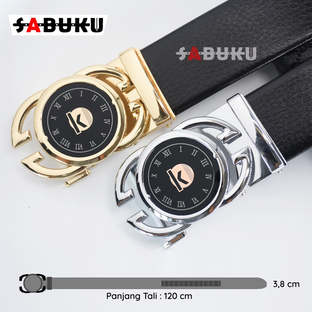 Ikat Pinggang Pria Model Rell Outo Lock Sabuk Rell Otomatis  Mewah Korea  - 064