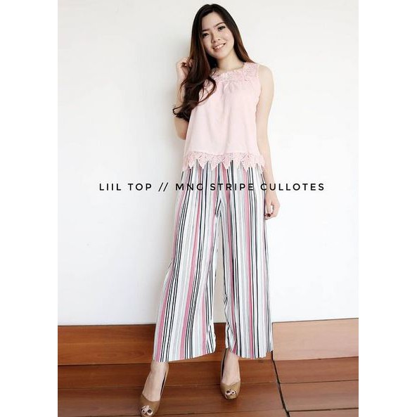 Vosshop Preloved - MNG Stripe Prisket Longpants (Pink)