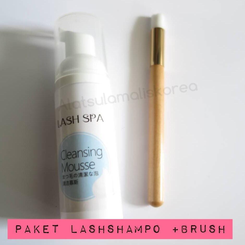 LASH SHAMPOO / SPA LENGKAP DENGAN KUAS EYELASH EXTENSION KOREA