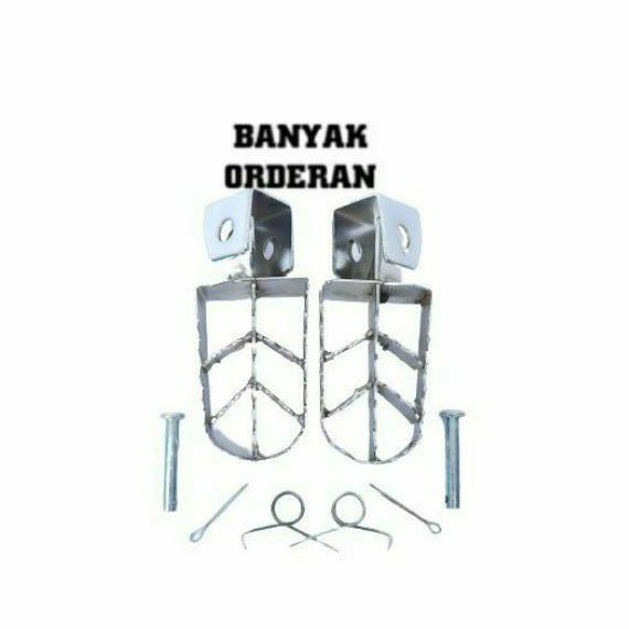 Footstep Postep Foot Step Bostep Motor Trail Klx Crf Viar Cross X Yz Ktm Depan Chrome Krum Krom M