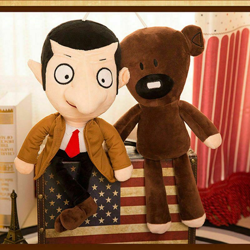 New 40cm Movie Mr Bean+Teddy Bear Soft Doll Stuffed Animal Plush Toy Kid Xmas Gift Toys