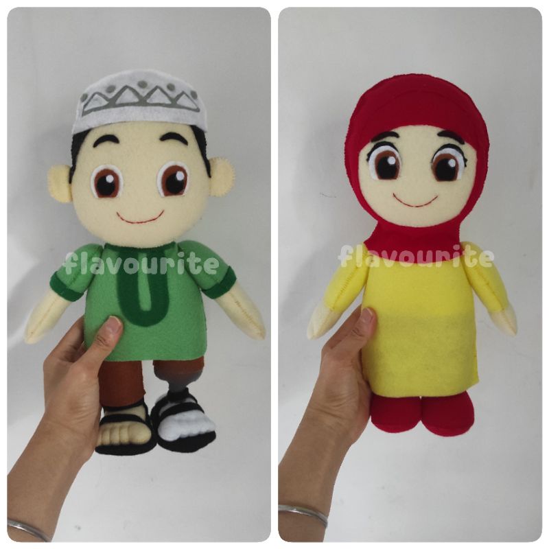 Boneka Flanel Nussa Rara / Boneka Custom Hadiah Ulang Tahun
