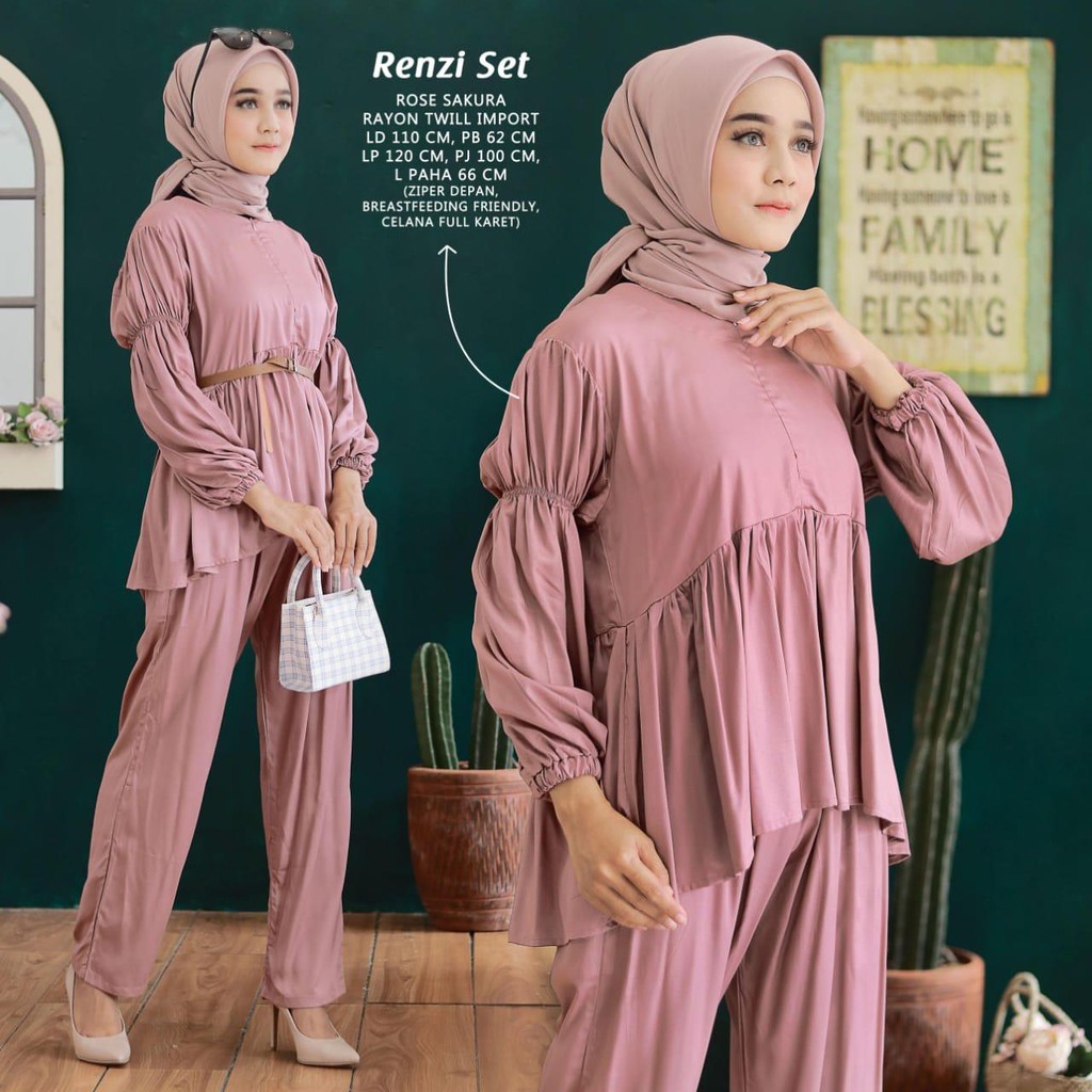 ONE SET VISCOSE UNIQLO / PAJAMAS / RENZI SET