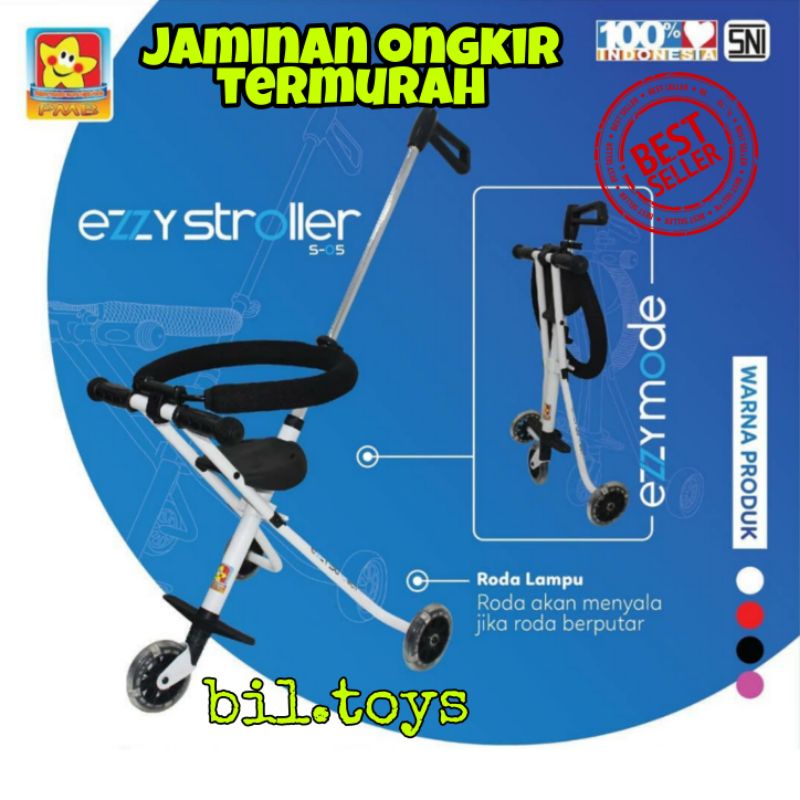 STROLER ANAK PMB EZZY STROLLER S-05 S05 MICRO TRIKE SMART TRIKE EXOTIC SEPEDA ANAK RODA 3 SIMPLE