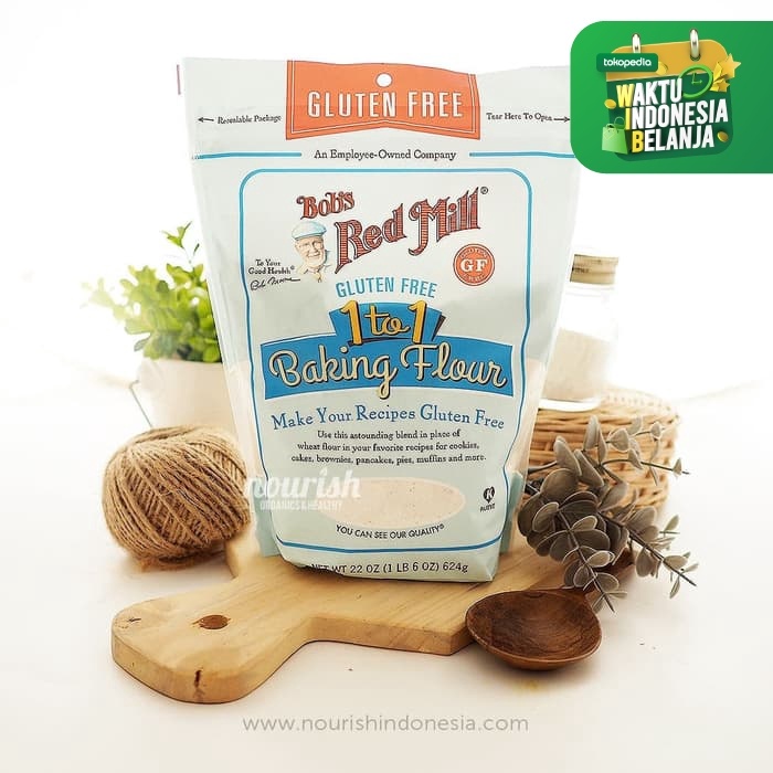 

cs01477 Bob'S Red Mill, 1 To 1 Baking Flour, 22 Oz (623 G) Gluten Free Da01D100