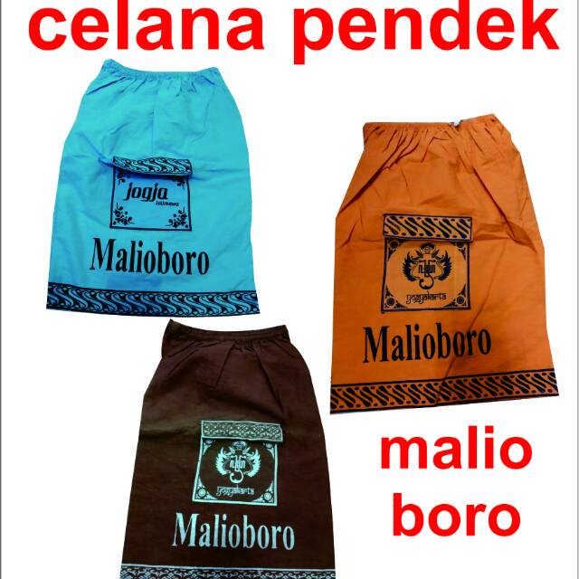 celana pendek hotpen kulot 3/4 katun Dagadu Malioboro khas jogja
