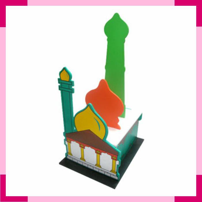Alat Peraga Maket Rumah Ibadah Mesjid 3 D/ mainan edukasi-edukatif