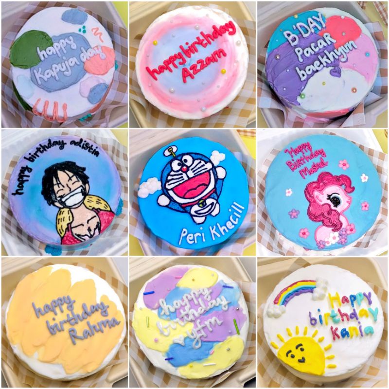 

Korean lunch box cake / bento cake /minitart